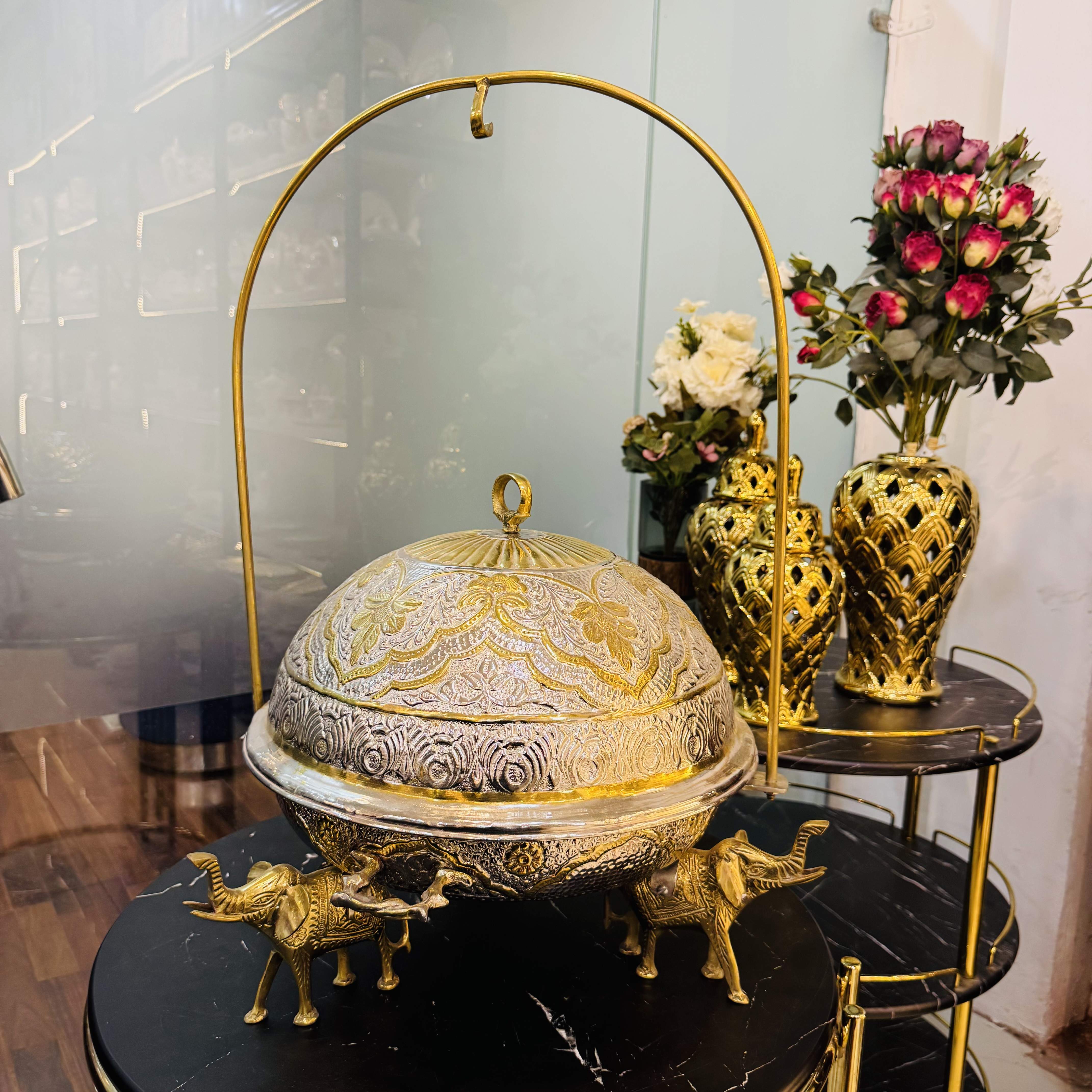 Round Dome Double Tone With Camel