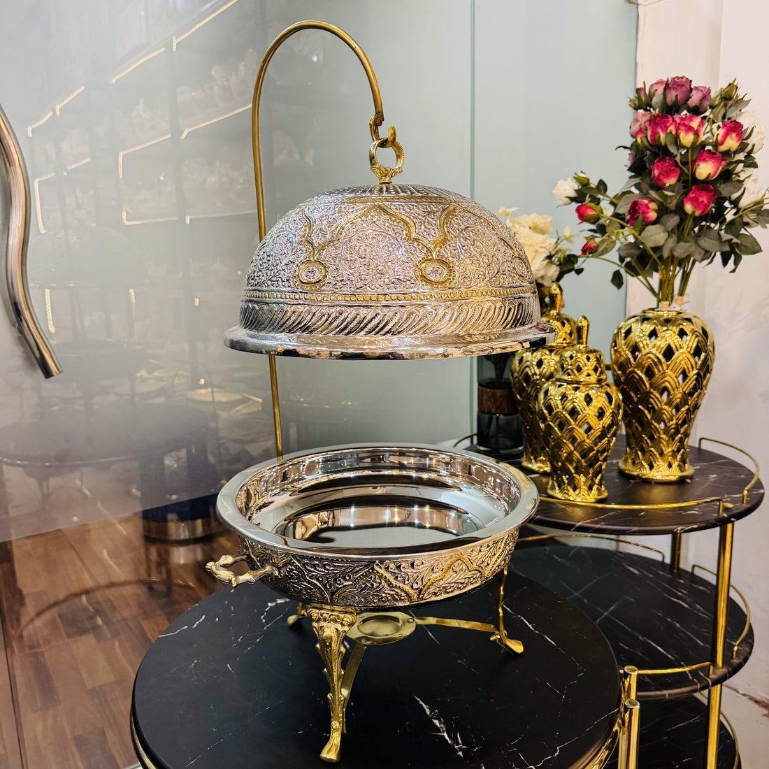 Round Dome Double Tone Plain Stands