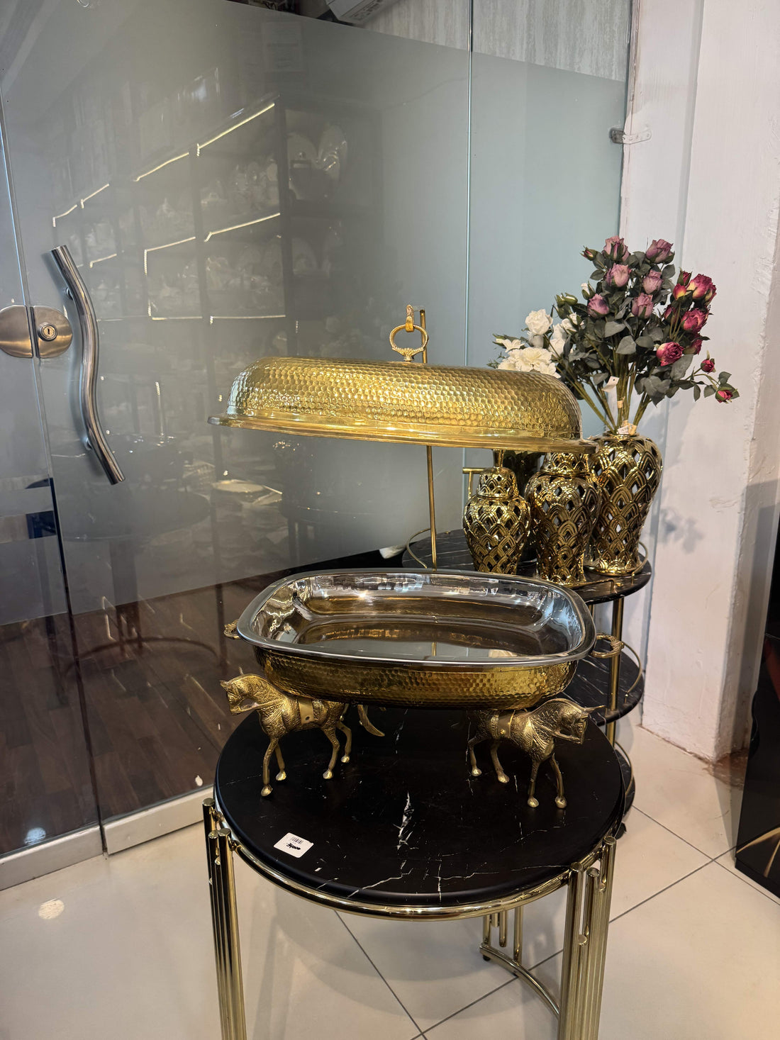Brass Dish With Hermes