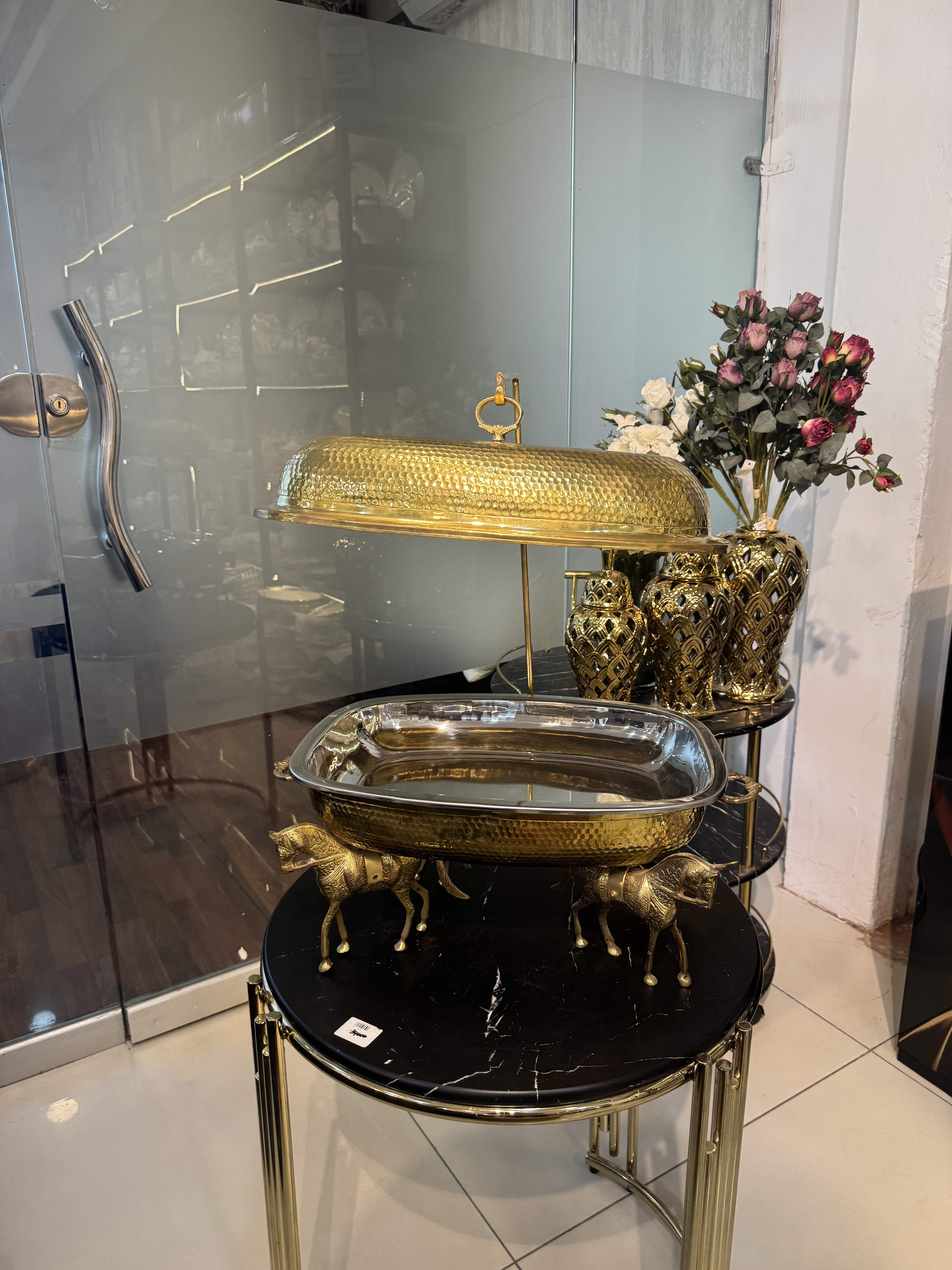 Brass Dish With Hermes