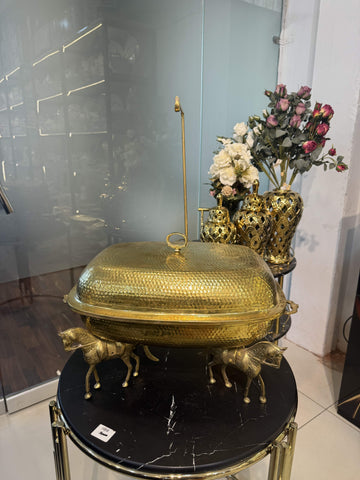 Brass Dish With Hermes