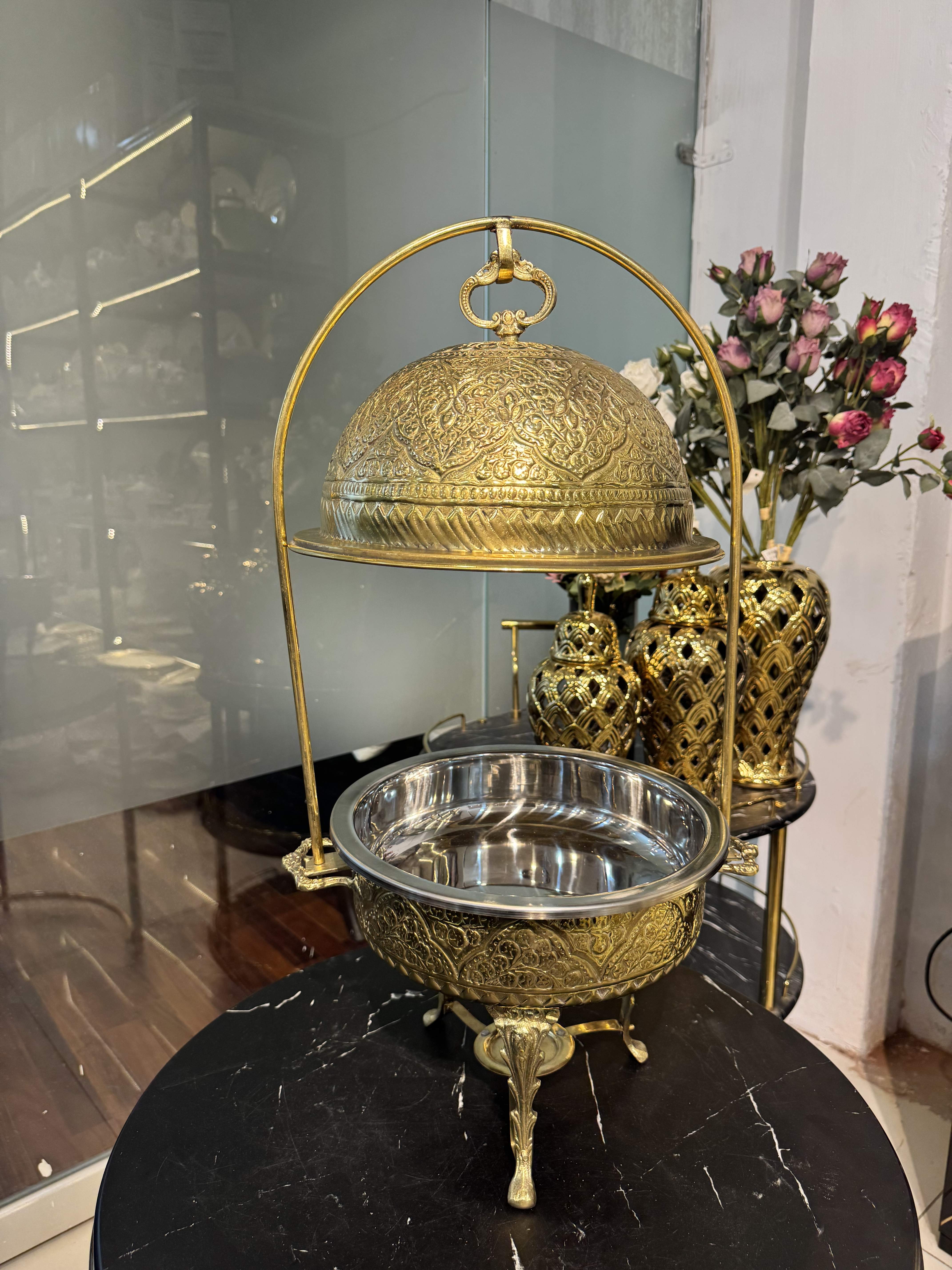 Small Brass Dome Dish