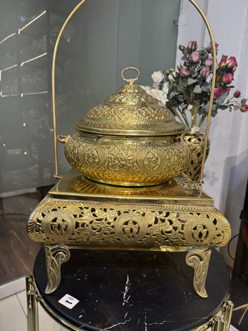 Brass Shahi Dish With Base