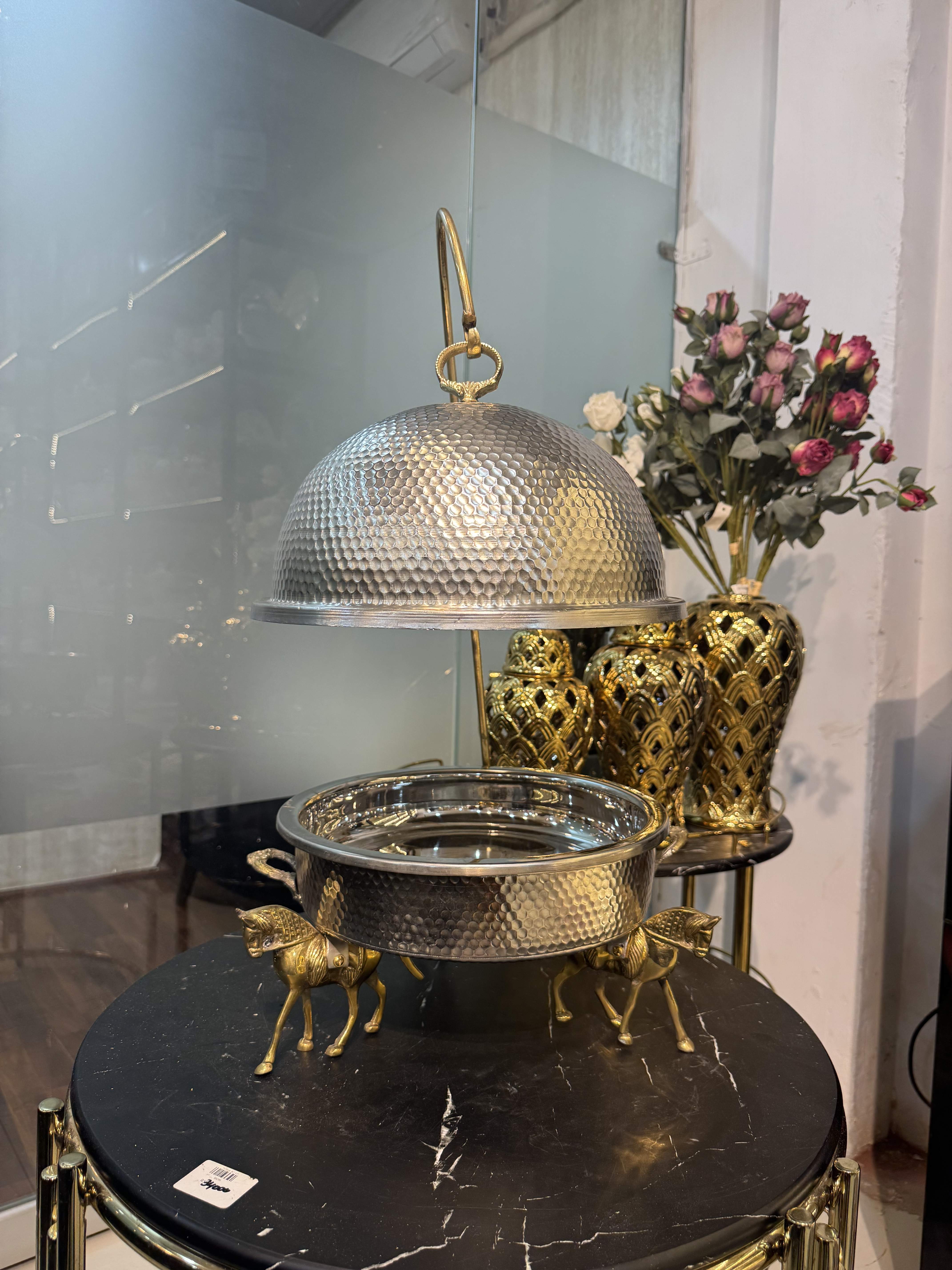 Silver Round Dish