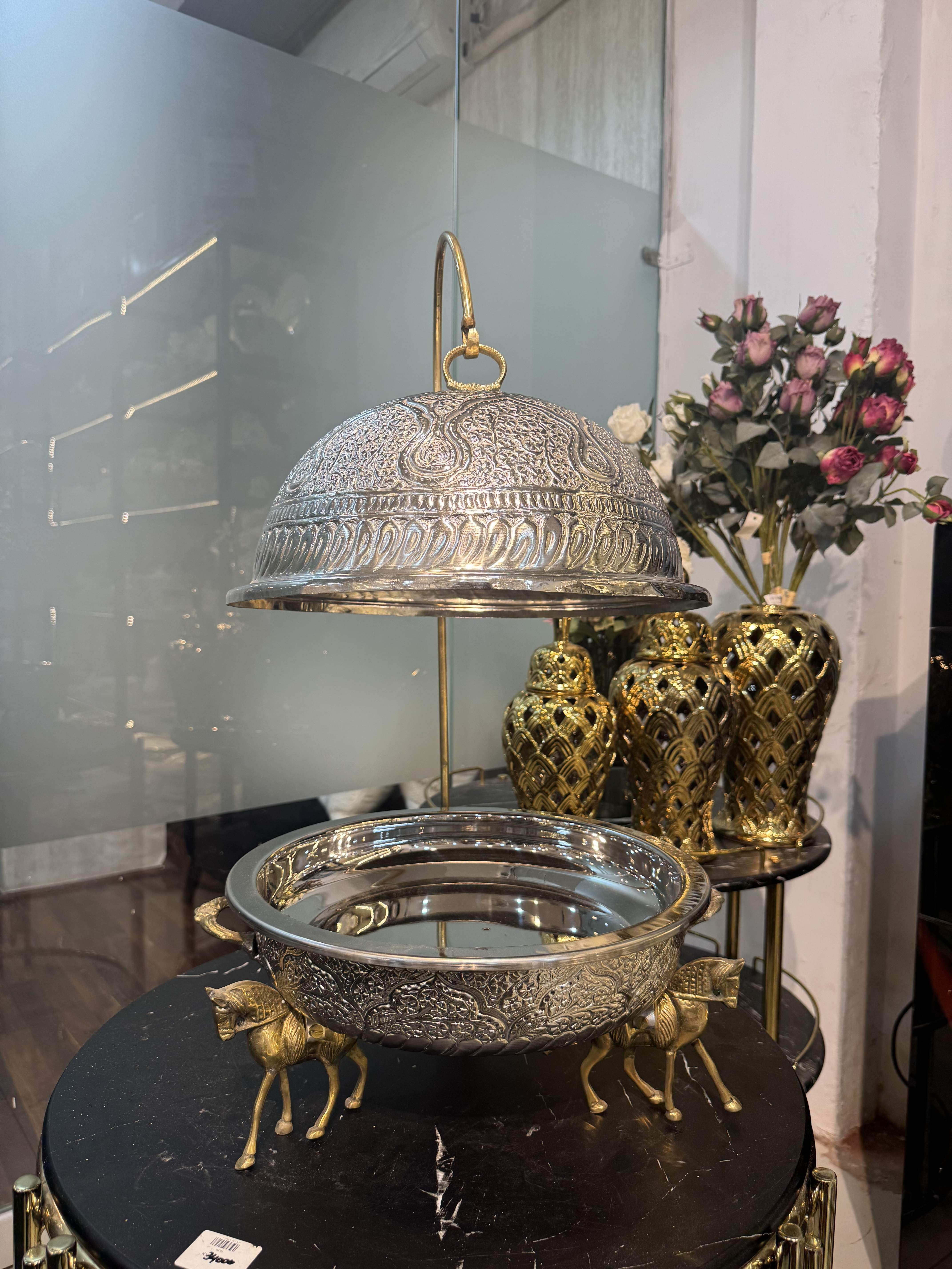 Silver Round Dish