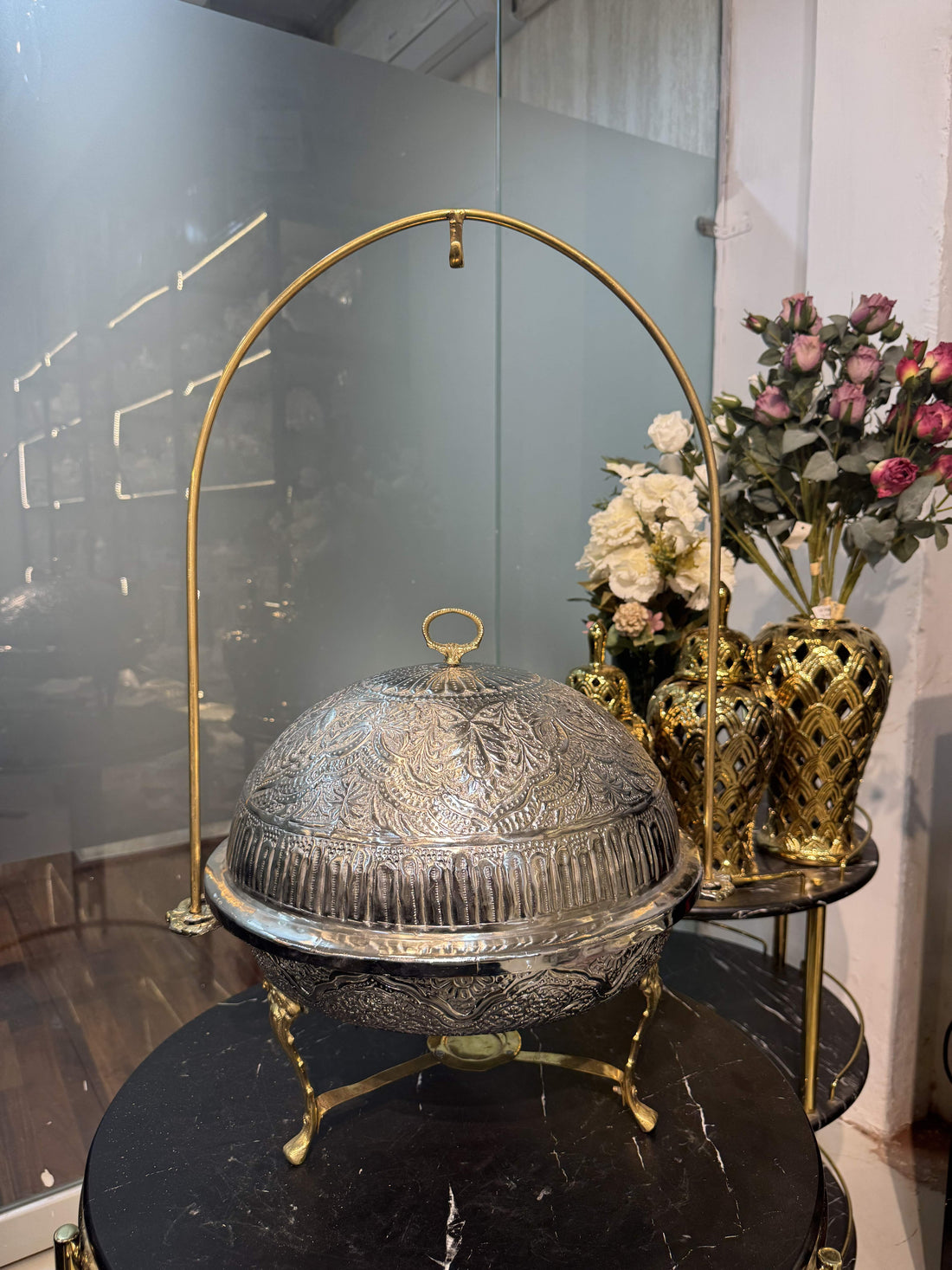 Silver Round Dish