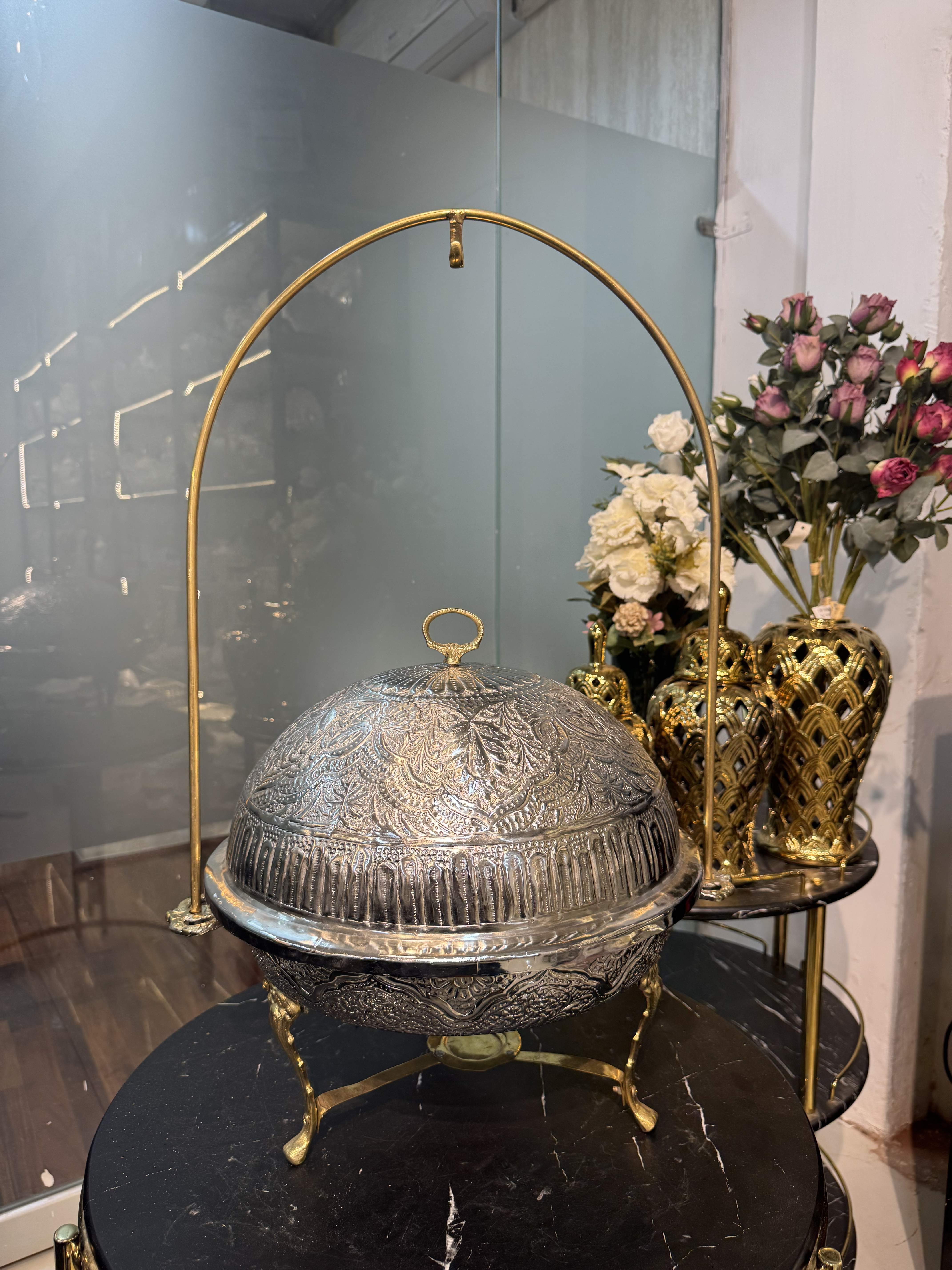Silver Round Dish