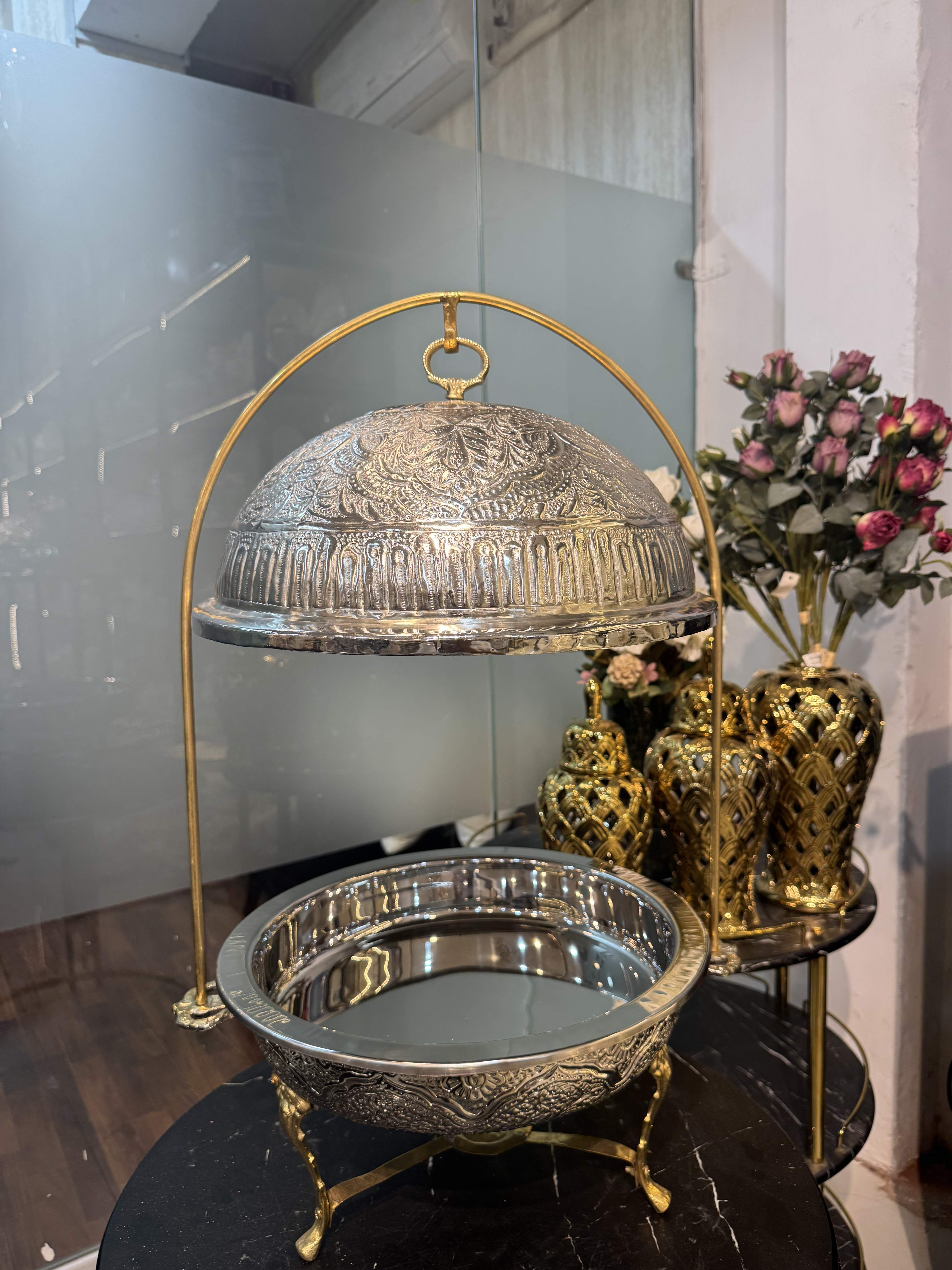 Silver Round Dish
