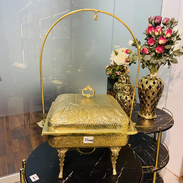 Gold Square Chaffing Dish