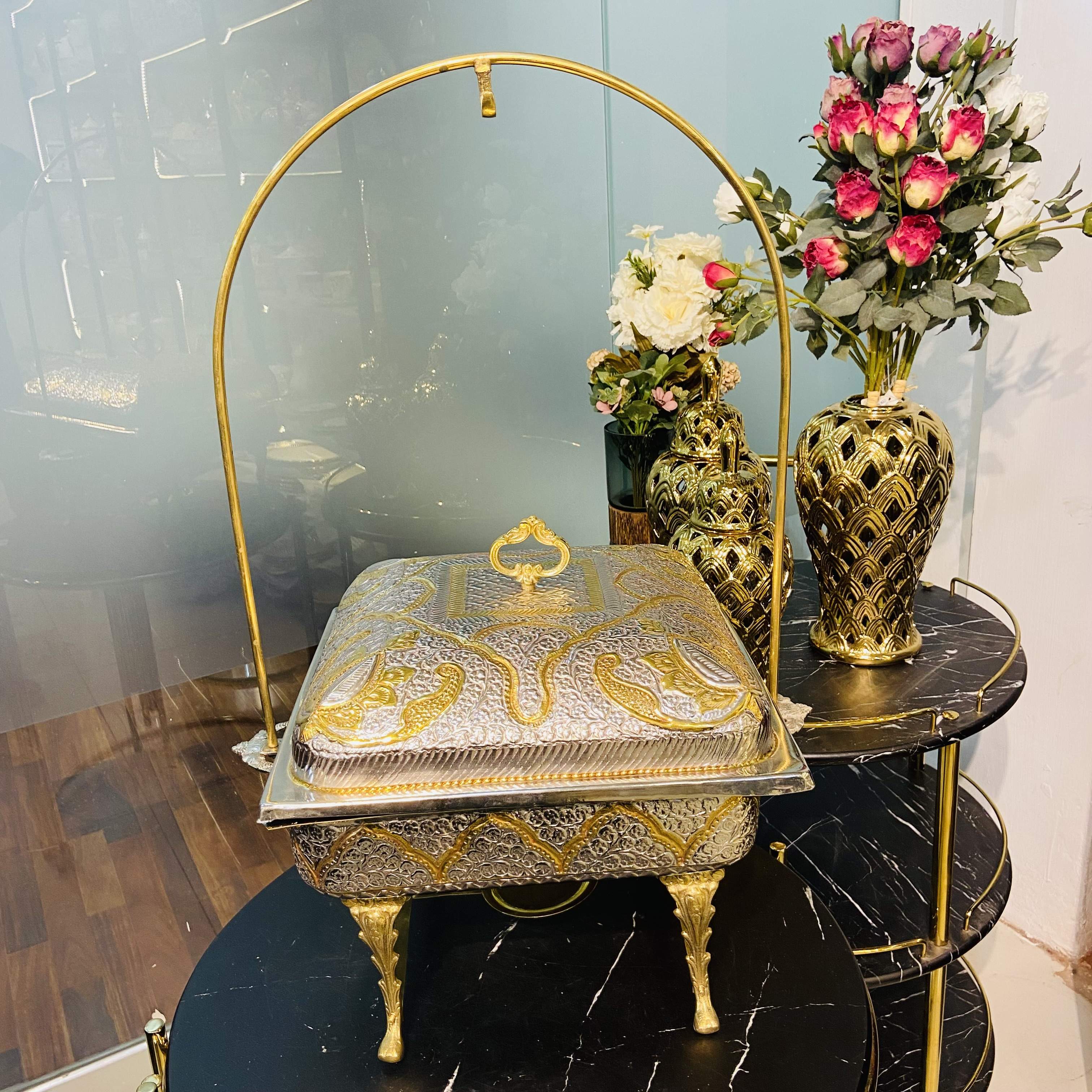 Double Tone Chafing Dish Sqaure