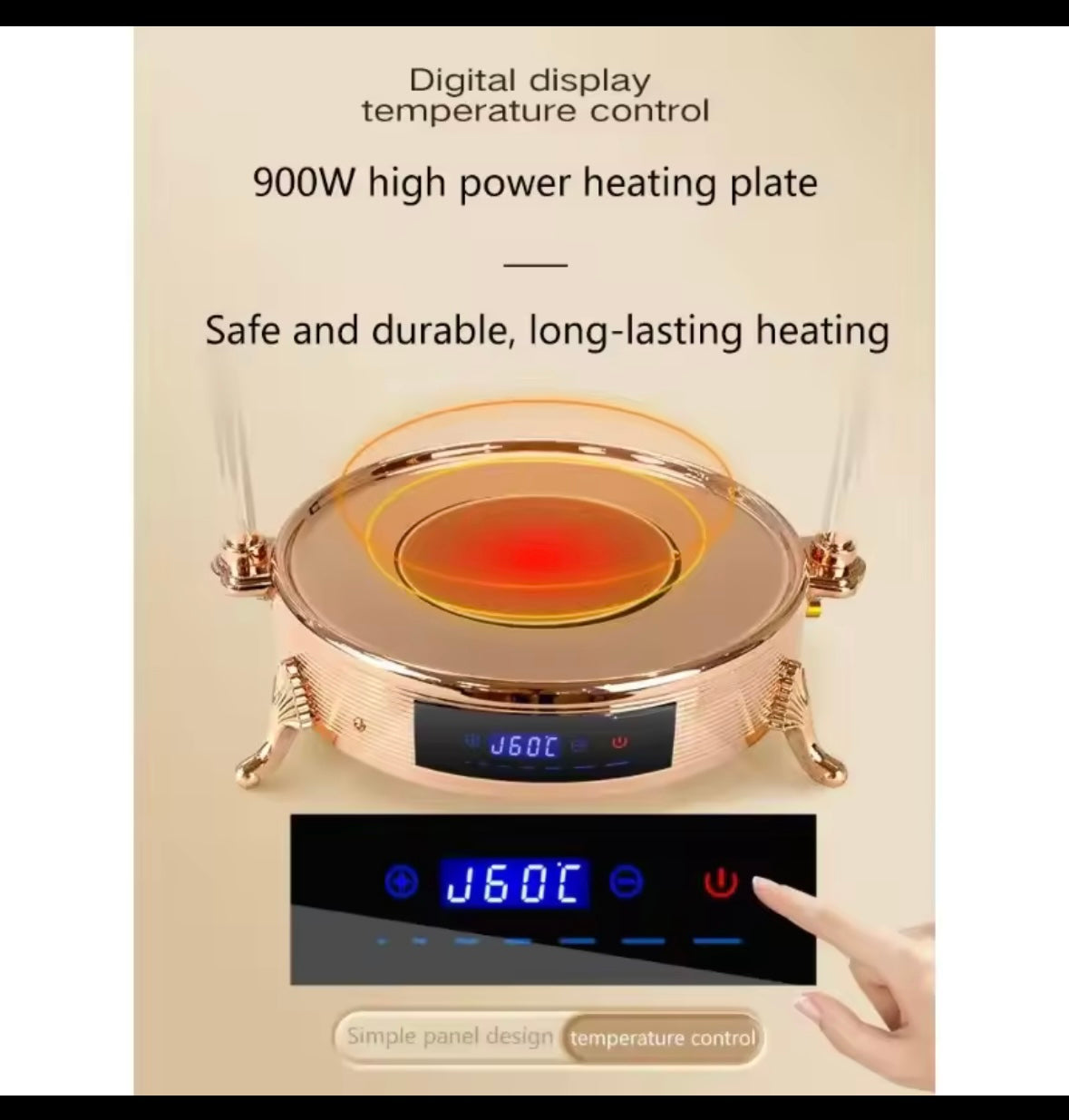 Electric Chafing Dish With Lamp Warmer