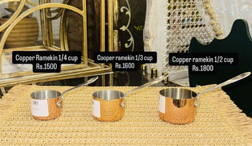 Copper Ramkin With Handle