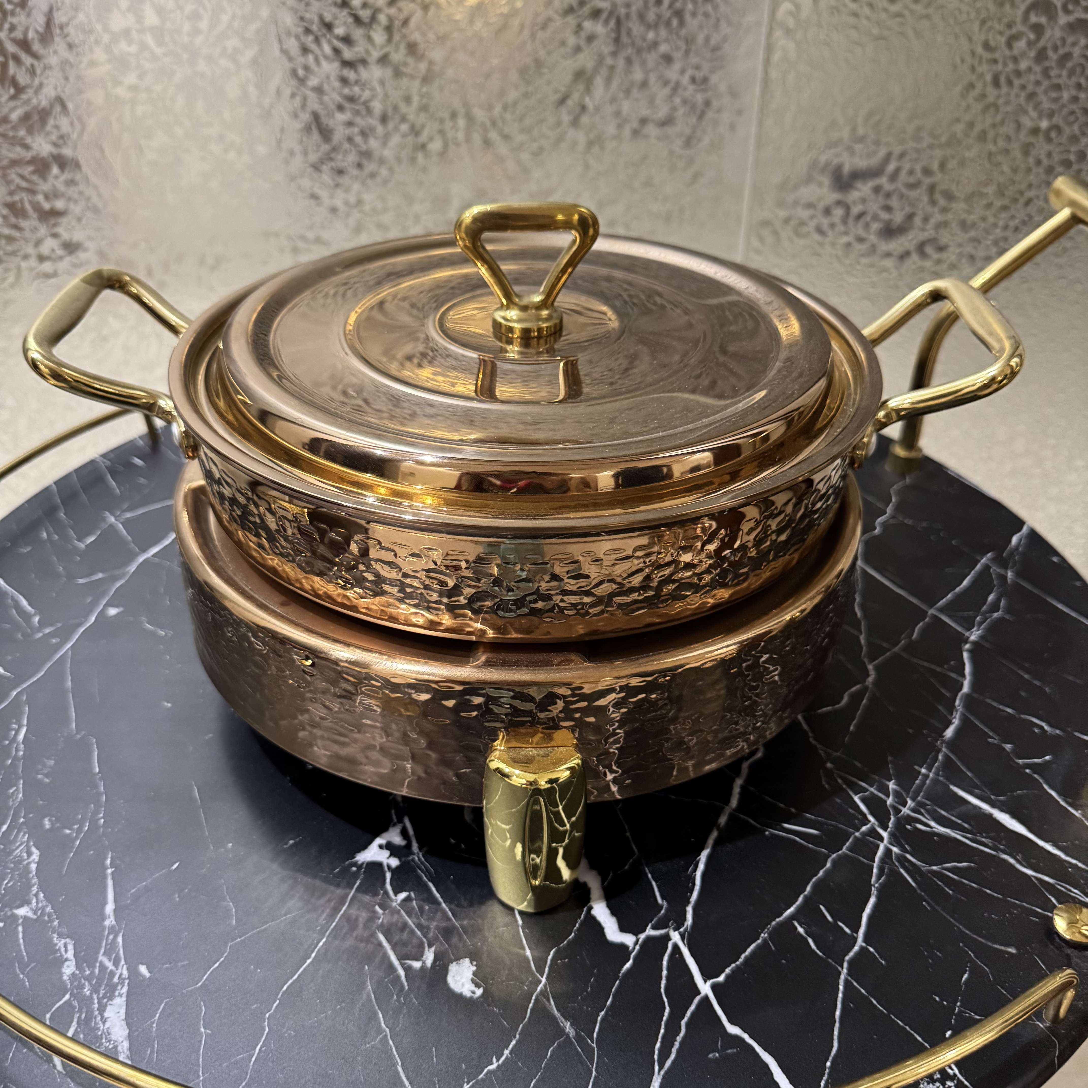 Copper Pot With Burner