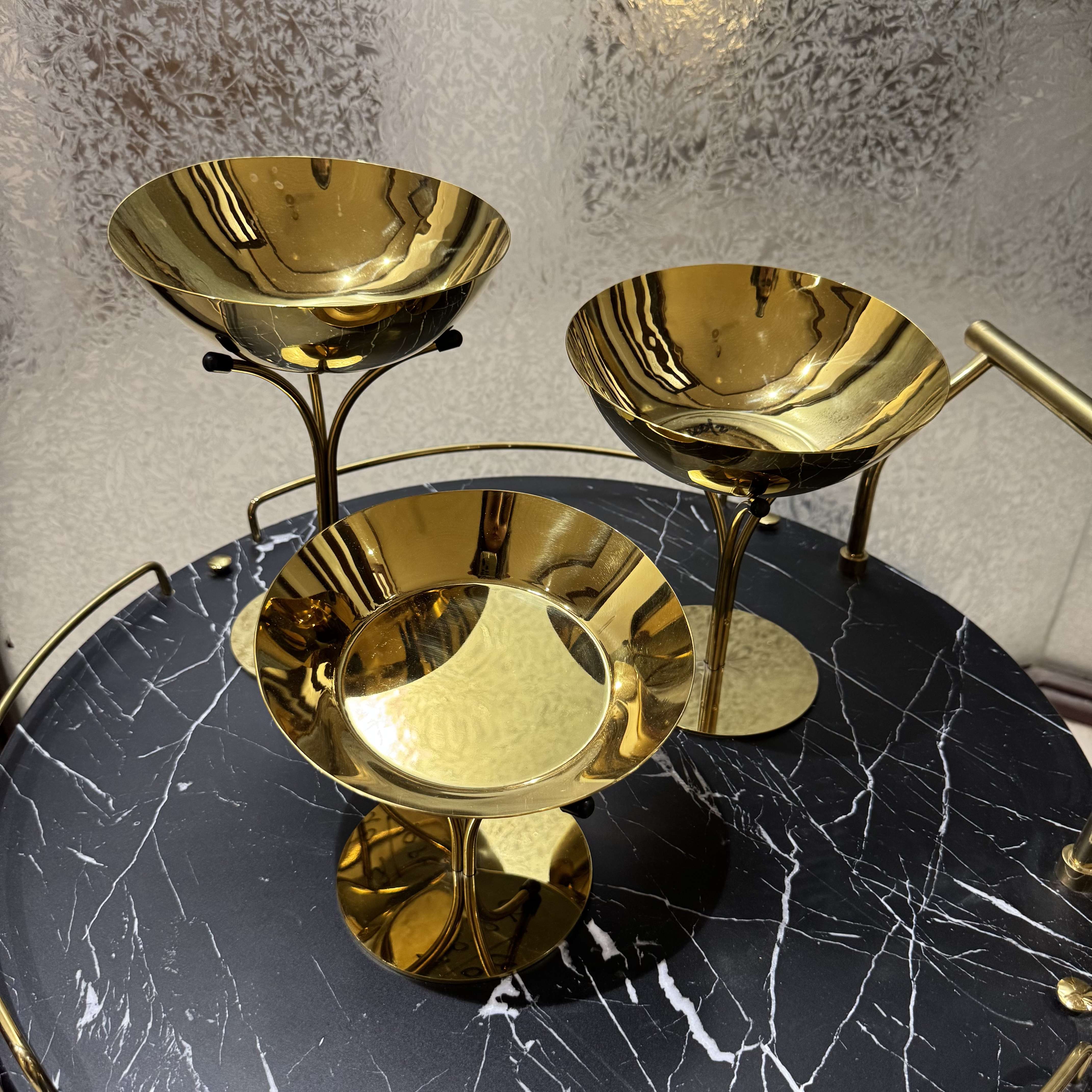 Golden Bowl With Stand