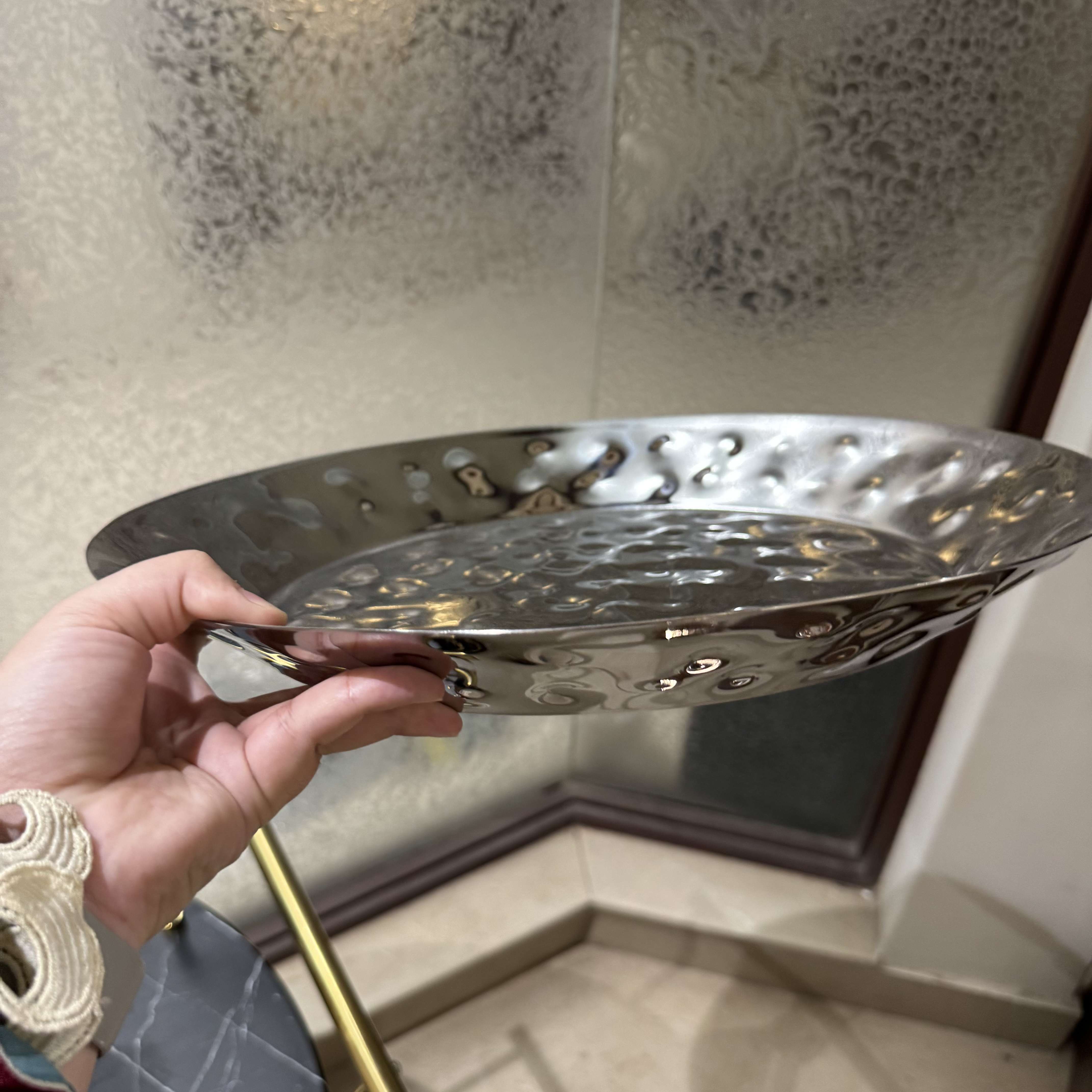 Silver Round Dish