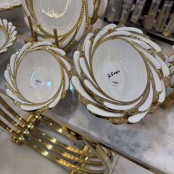 GOLDEN WHITE BOWL