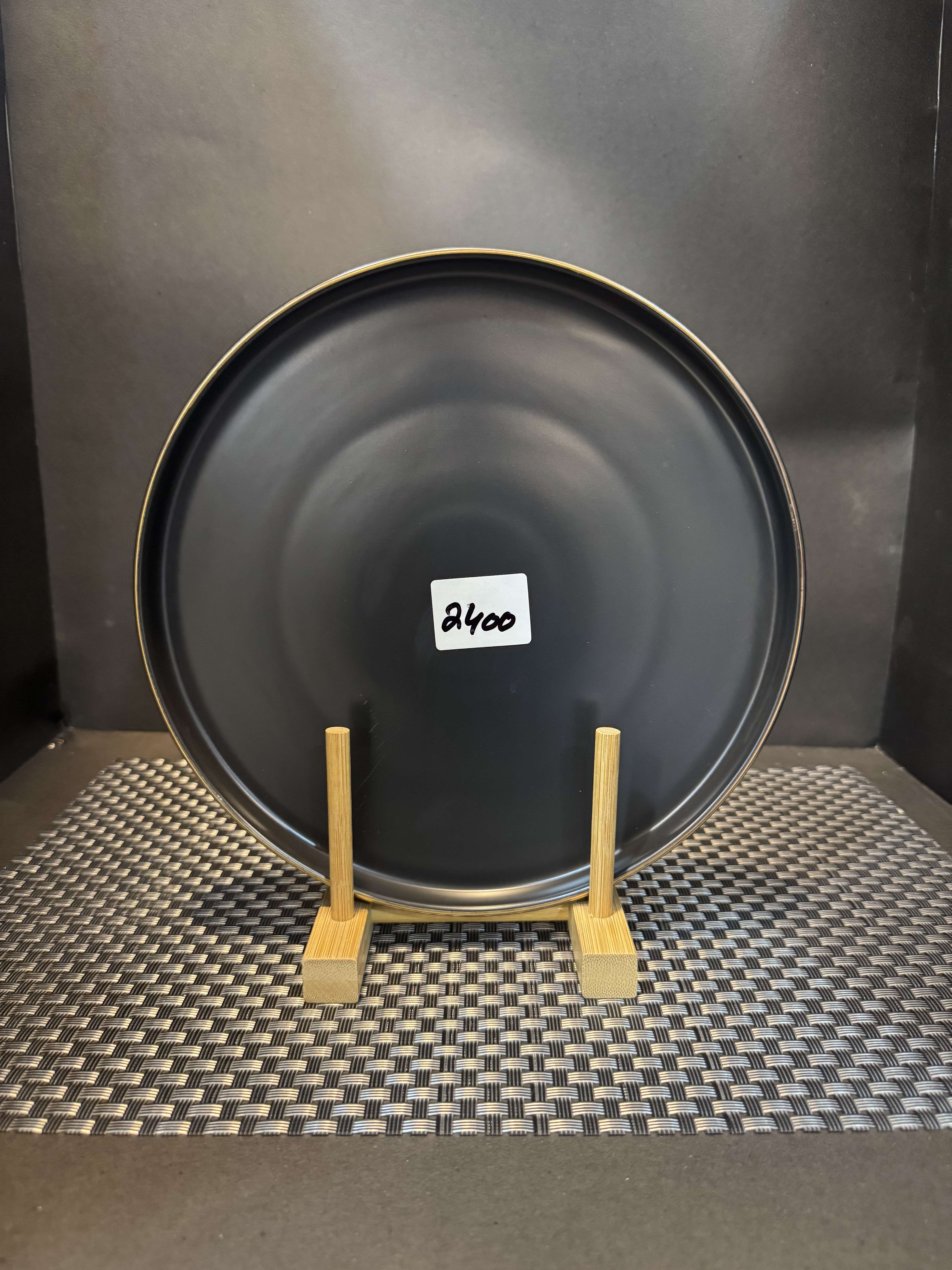 Black Dinner Plate