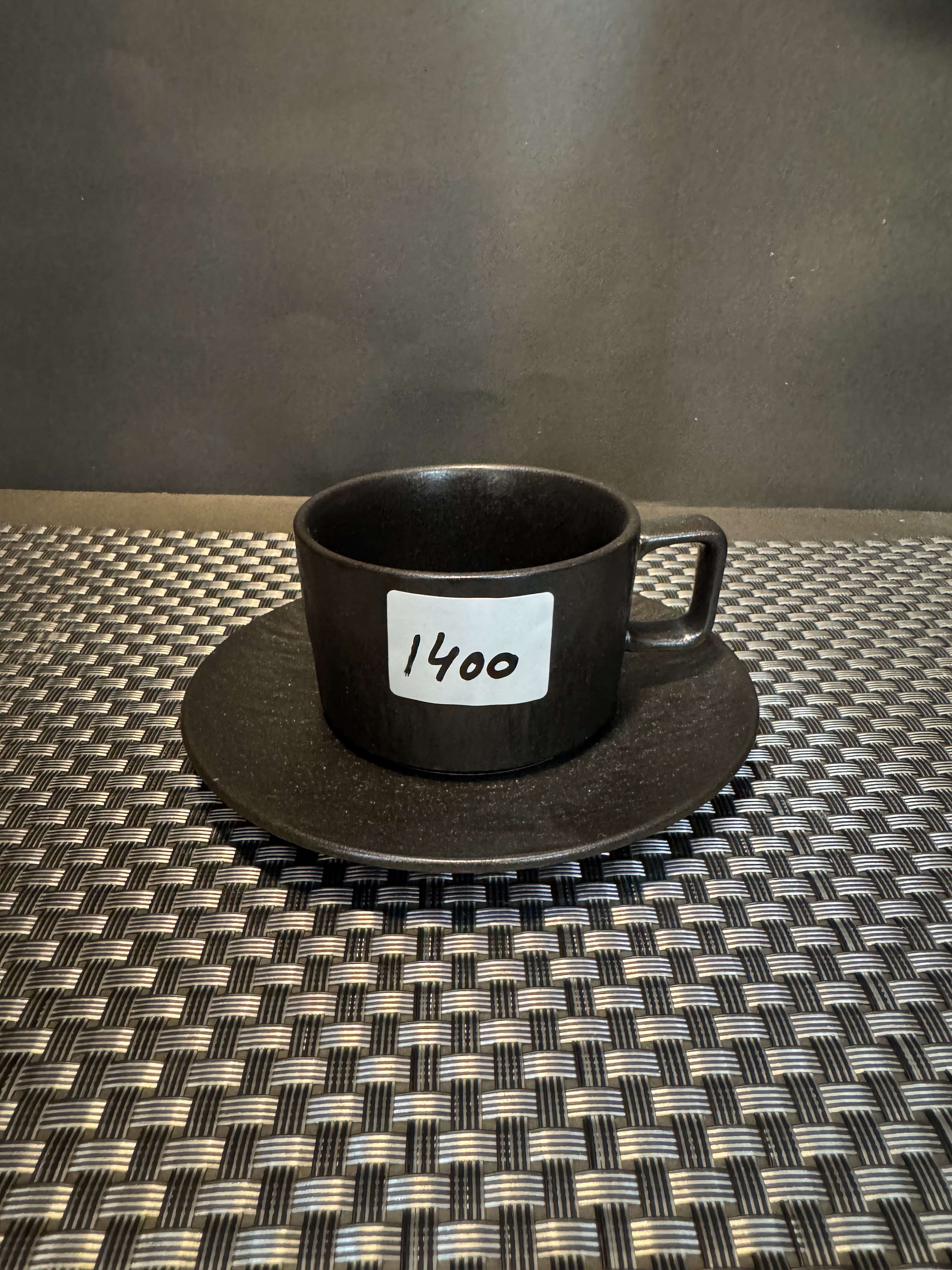 Black Cup & Saucer
