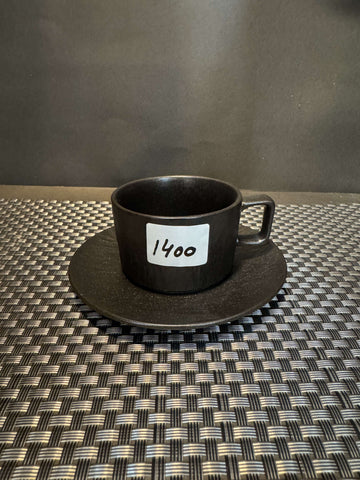 Black Cup & Saucer