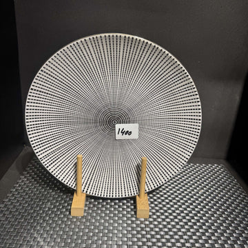 Black & White Dinner Plate