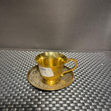 Brass Cup & Saucer
