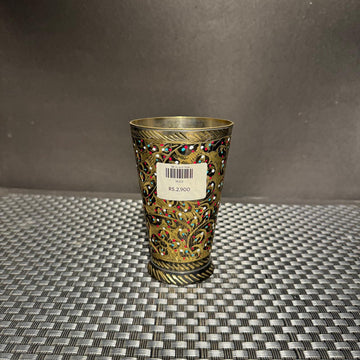 Brass Colourful Glass