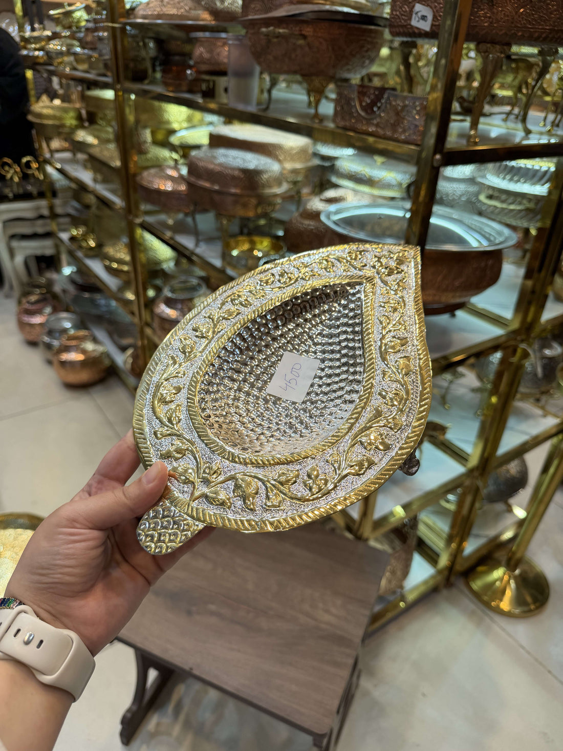 Brass Leaf Dish
