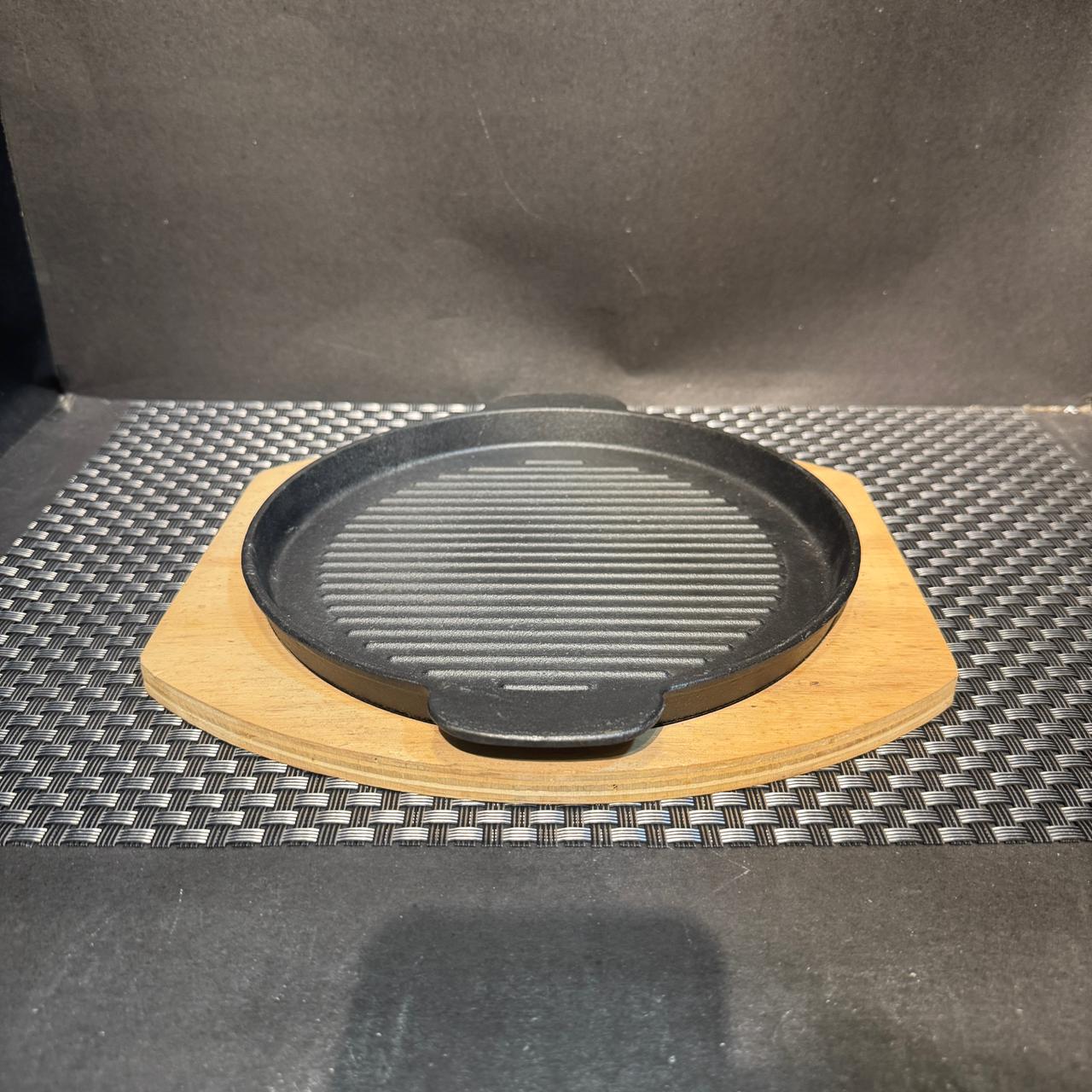 Cast Iron Grill Sizzling