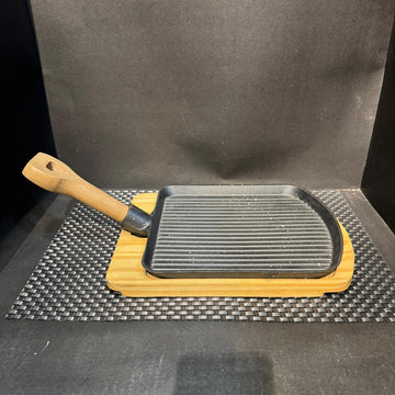 Cast Iron Sizzling With Handle