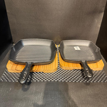 Cast Iron Grill Sizzling