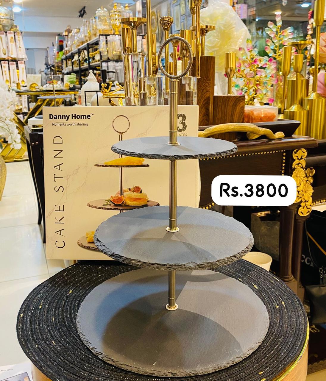 Slate Pastry Holder 3 Tier