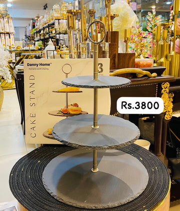 Slate Pastry Holder 3 Tier