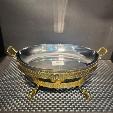 Silver Serving Dish With Stand