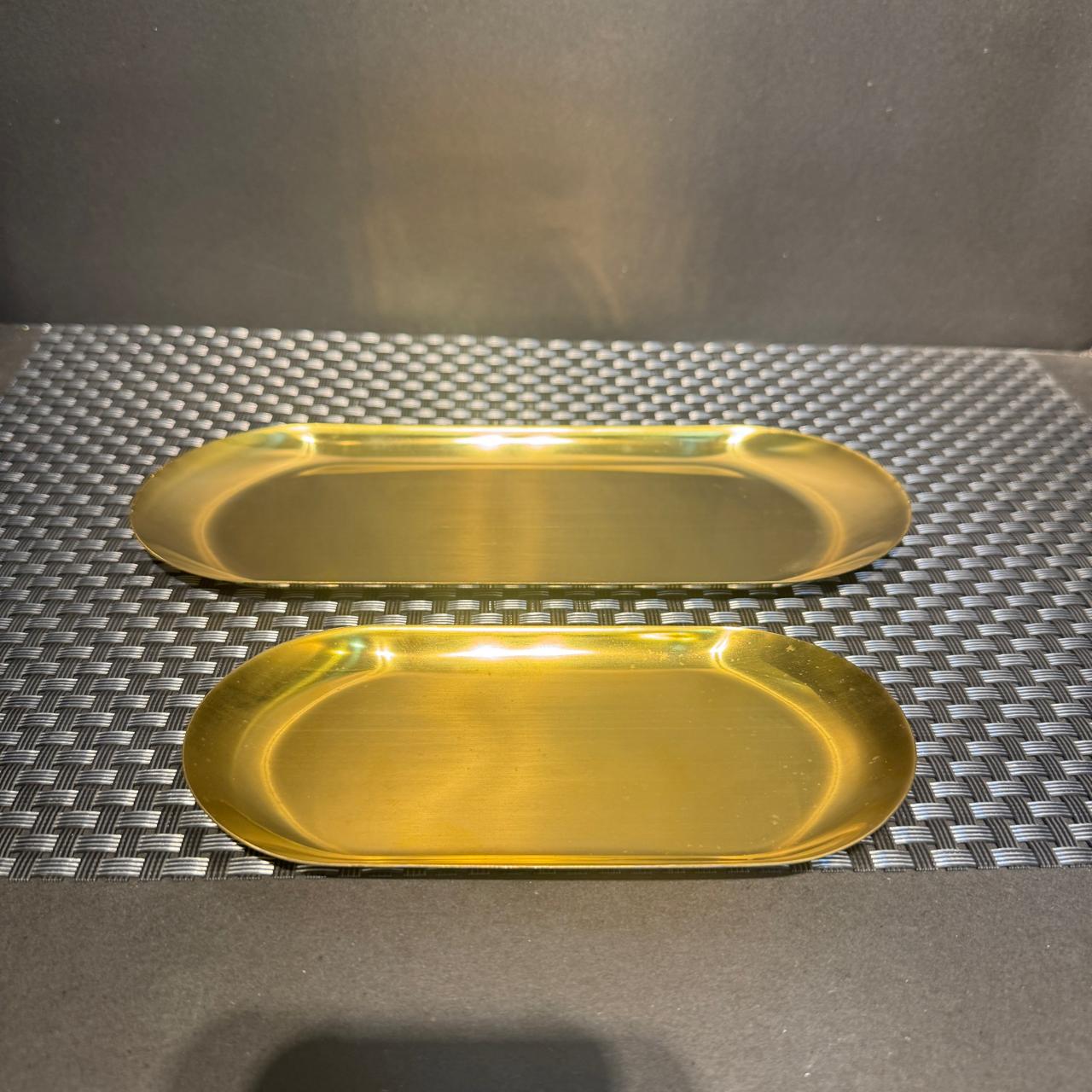 Oval Golden Dish