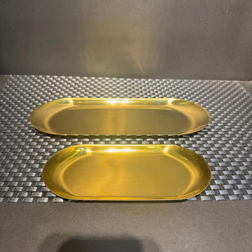 Oval Golden Dish