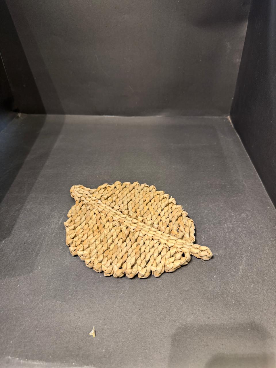 Leaf Cane Mat Small