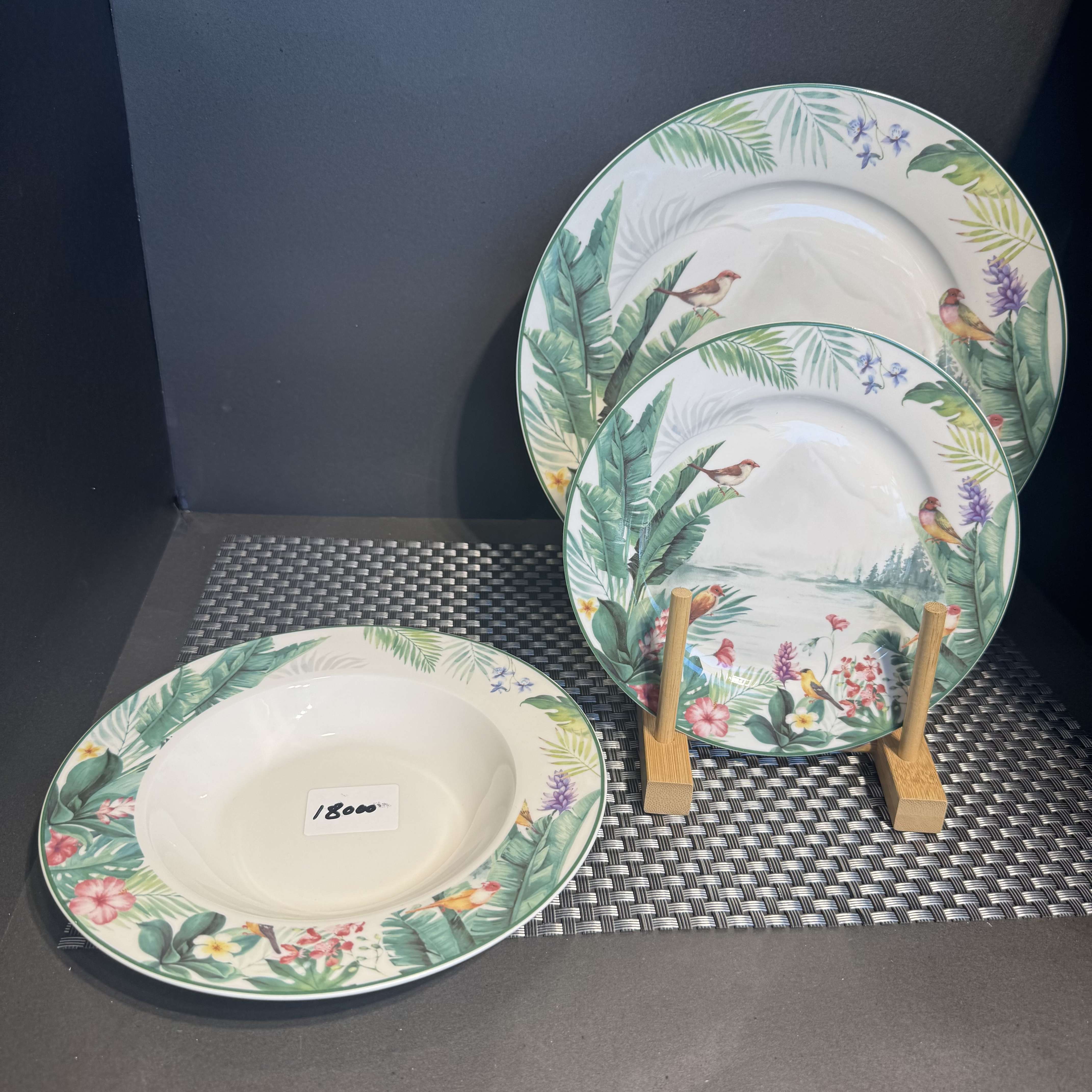 18/pcs Plate Set