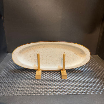 Porcelain Oval Dish Slim