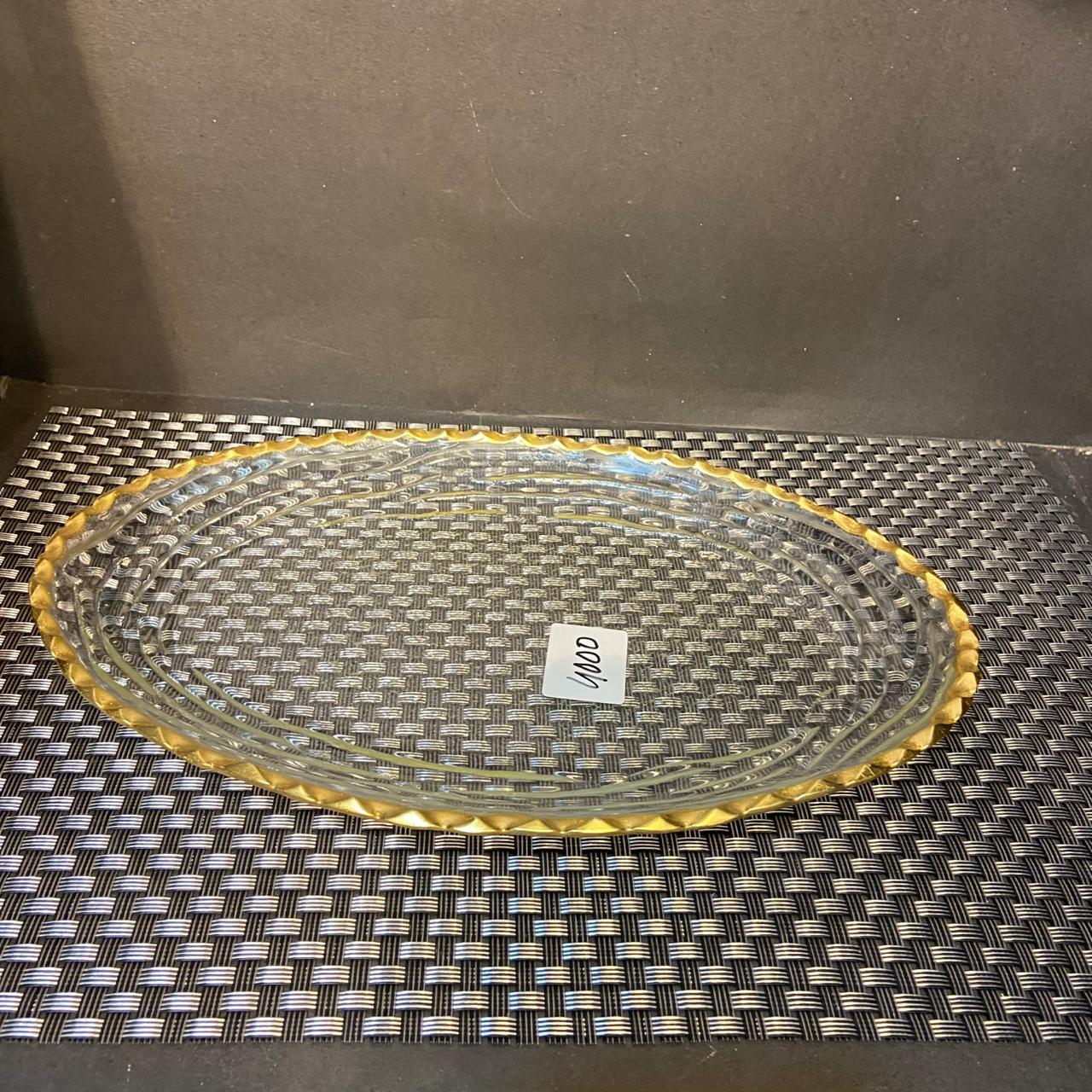 Oval Glass Dish