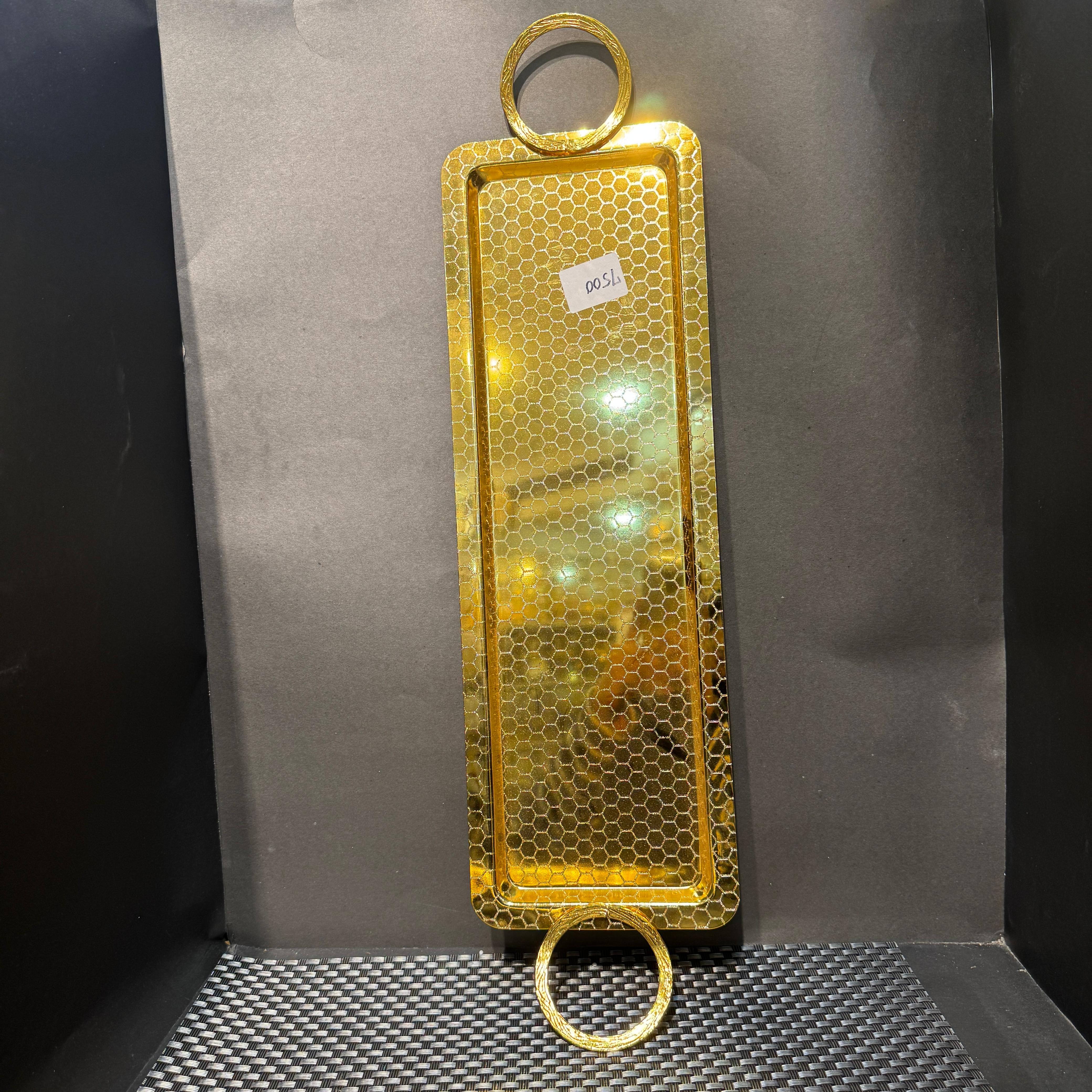 Golden Rect Tray
