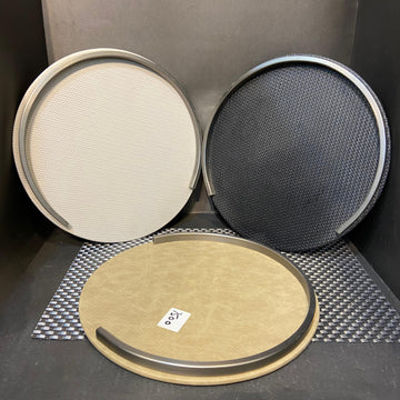 Leather Round Tray